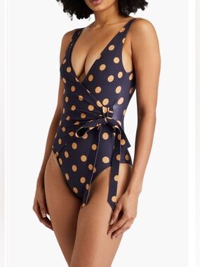 Zimmermann Separates Sculpt Wrap Tie One-Piece Swimsuit NWT